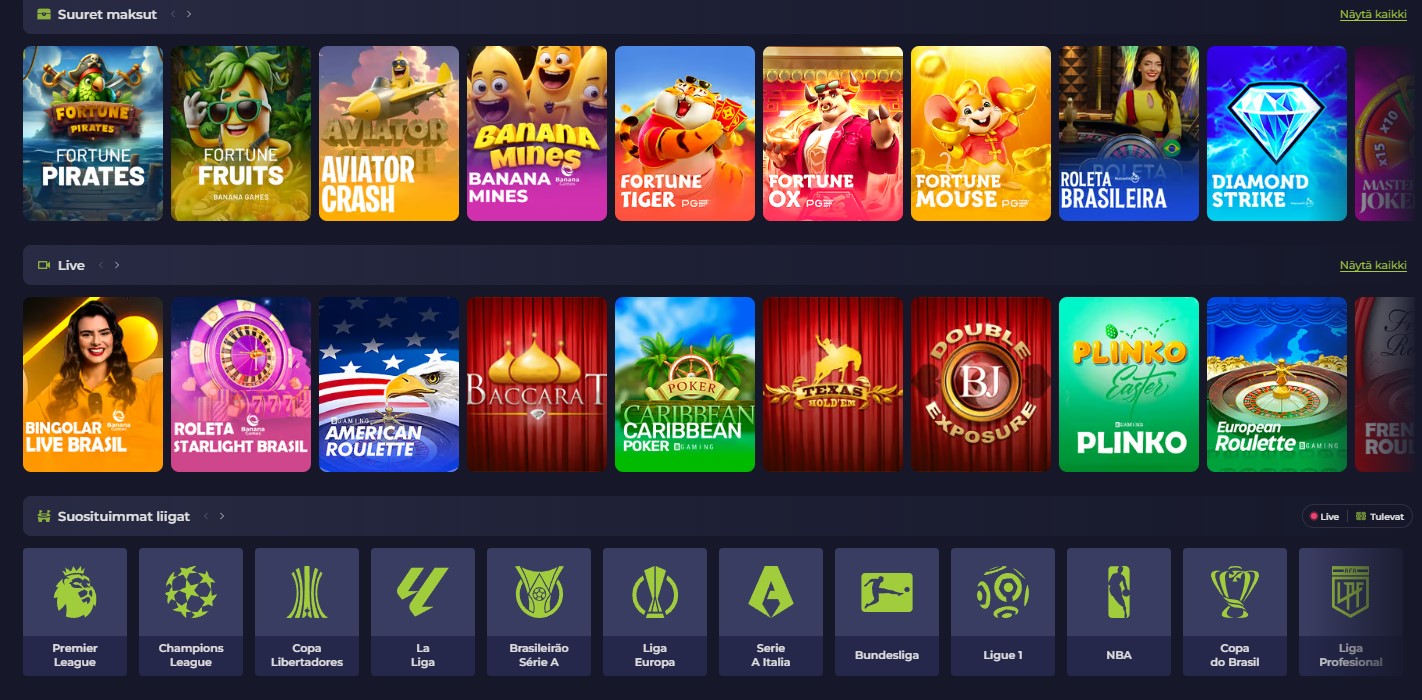 Bet7K — captura de juegos